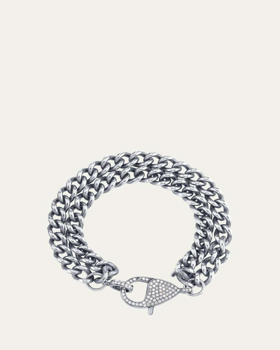 Double Curb Chain Bracelet